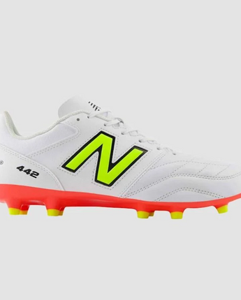 NEW BALANCE 442 TEAM V2 FOOTBALL BOOTS - White Fluro Yellow