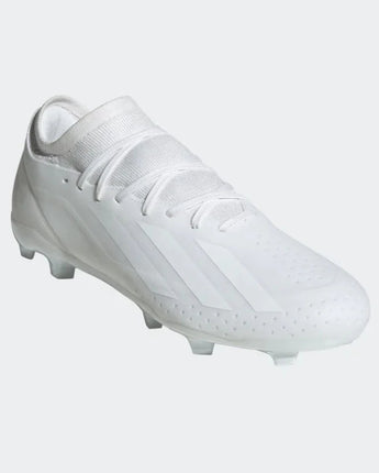 Adidas X Crazyfast.3 FG Football Boots (White/White/White)