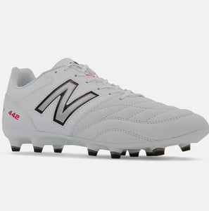 All white new balance top football boots