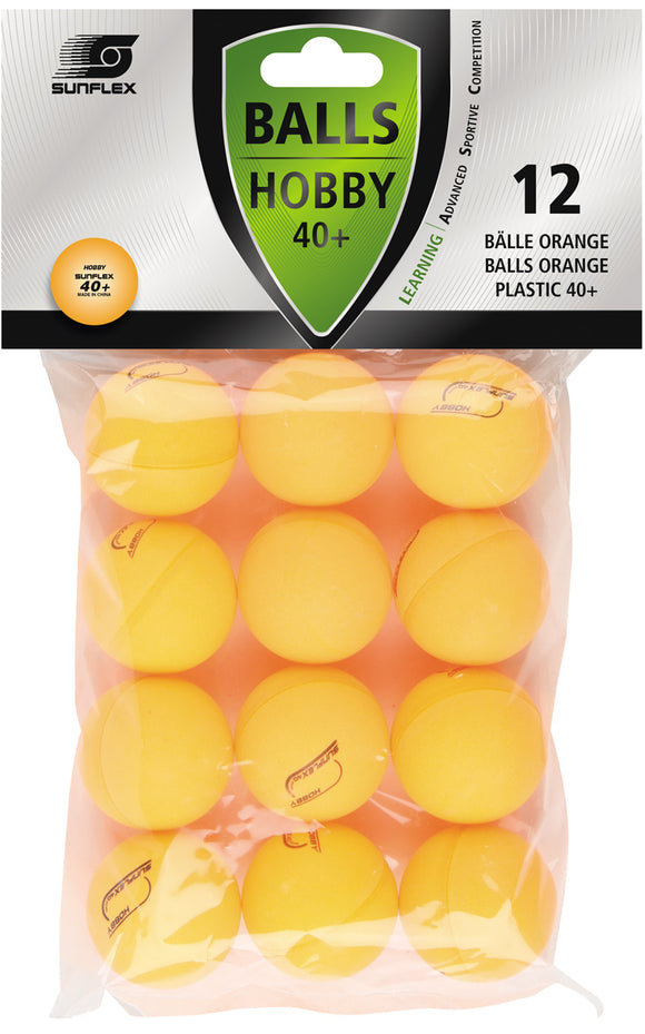 Sunflex Hobby Table Tennis Balls - 12pk