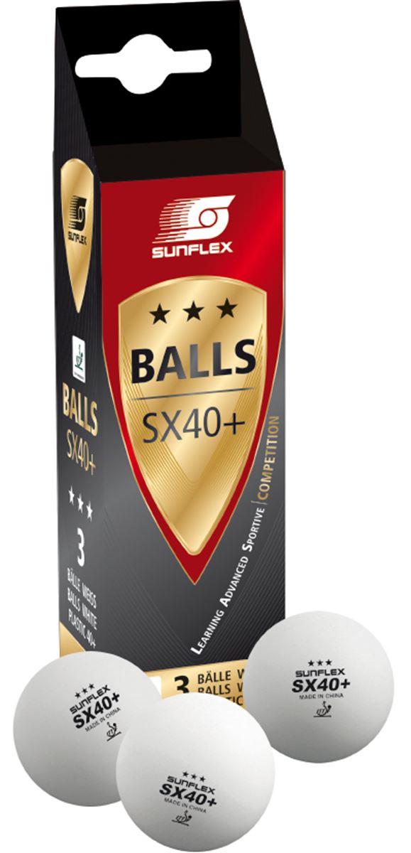 Sunflex SX40+ 3 STAR Table Tennis Balls