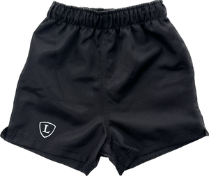 Black Junior Rugby Shorts