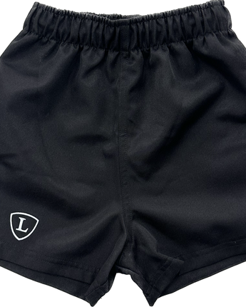 Black Junior Rugby Shorts