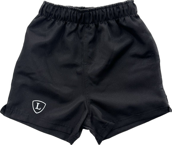 Black Junior Rugby Shorts