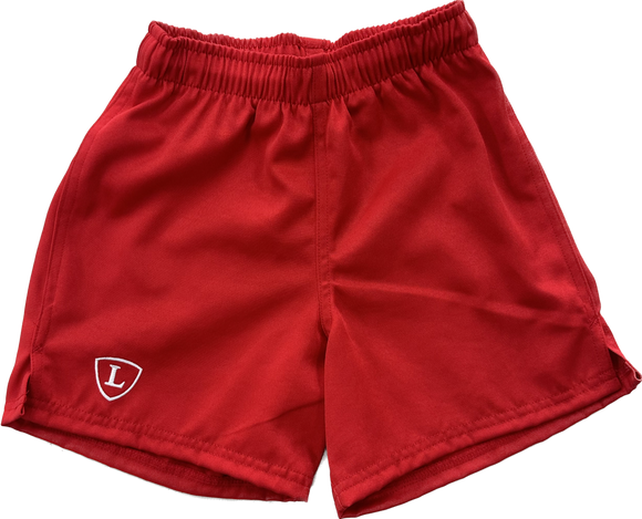 Red Junior Rugby Shorts
