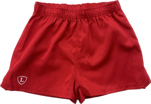 Red Rugby Shorts Senior