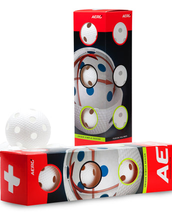 Salming Aero Plus Floorball 4-Pack White