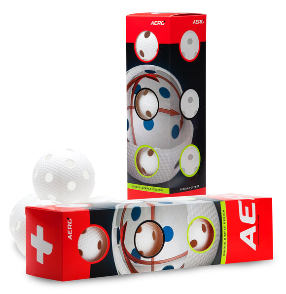 Salming Aero Plus Floorball 4-Pack White