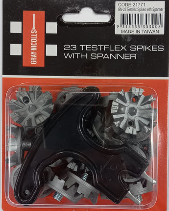 Gray Nicolls Testflex Conversion Spikes Packet of 23 with Spanner